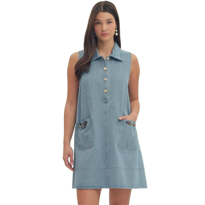 Women's Light Blue Fashion Dress