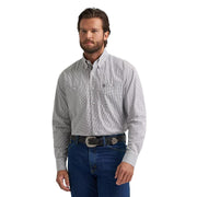 Men's George Strait Grey Plaid Shirt