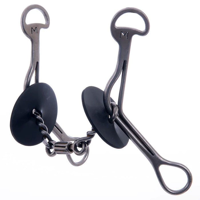 Twisted Wire Dog Bone Roller Medium Gag Bit