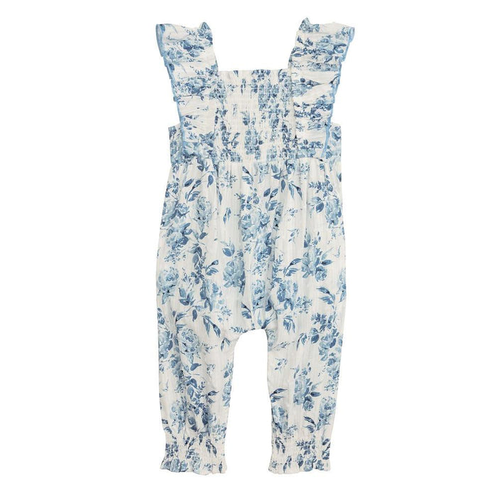 Girl's Blue Floral Longall