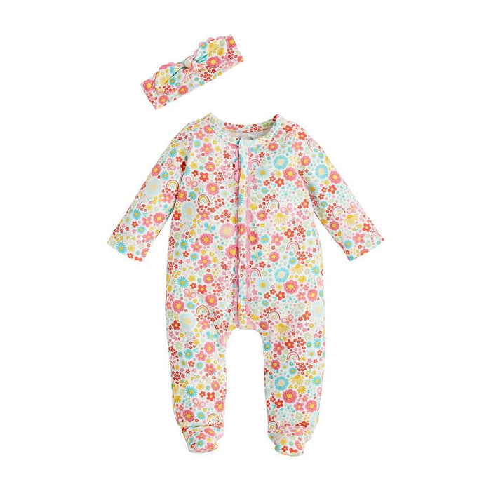 Girl's Multi Floral Sleeper