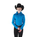 Girl's Turquoise Zip Front Competition Top