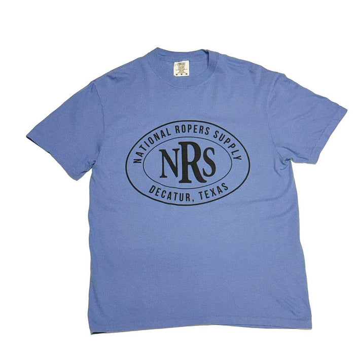 Decatur Texas Oval Logo Mystic Blue Tee Shirt
