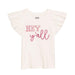Girls Y'all Western Glitter Shirt