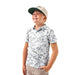 Boy's White Camo Polo