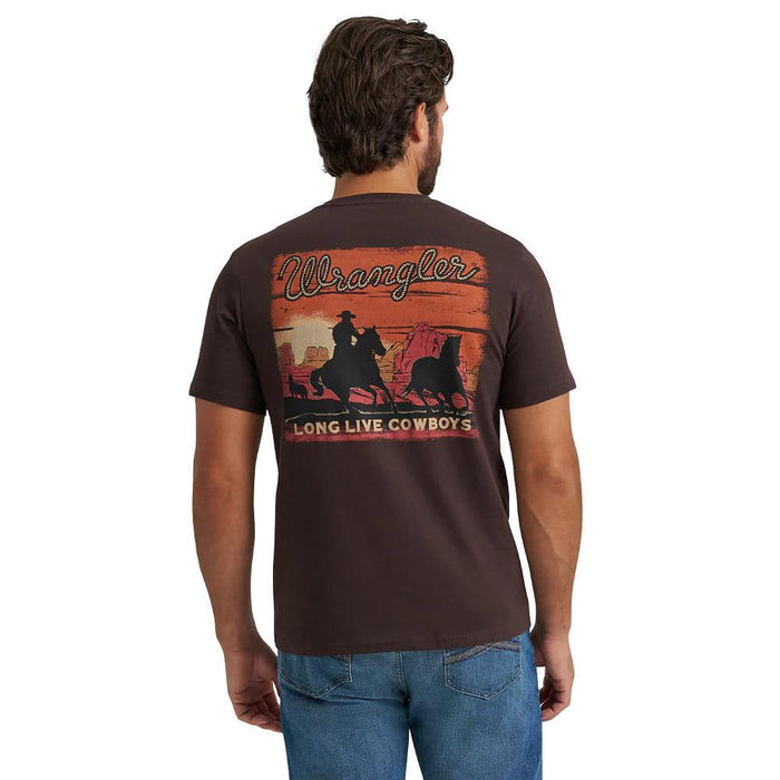 Men's Roping Long Live Cowboys Mole Tee Shirt
