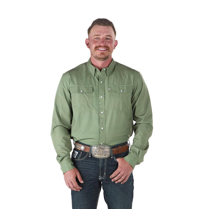 Men's Sage Outdoor Performance Long Sleeve Snap Shirt