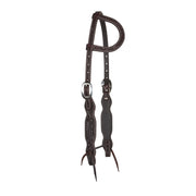 Heavy Oiled Dark Oak Single Ear Headstall