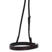 Heavy Oiled Antique Floral Noseband