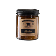 7oz Leather Candle