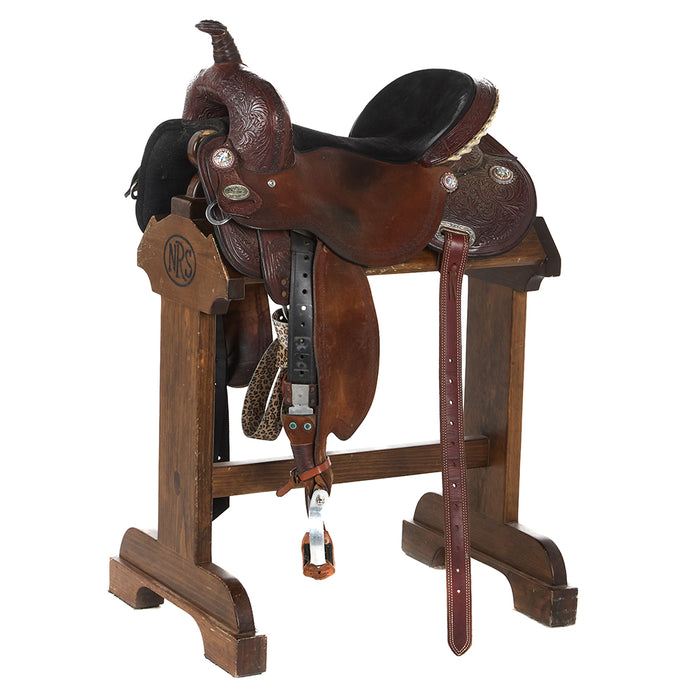 Used 16.5in Just B Natural Barrel Saddle