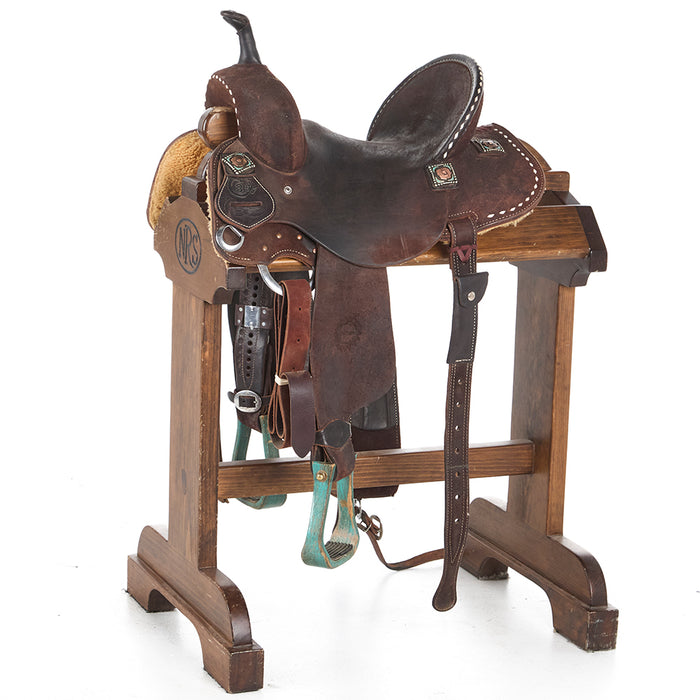 Used 13.5in Chocolate Barrel Saddle