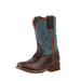 Kid's Burnished Brown Vamp 8in Waxy Dark Blue Top