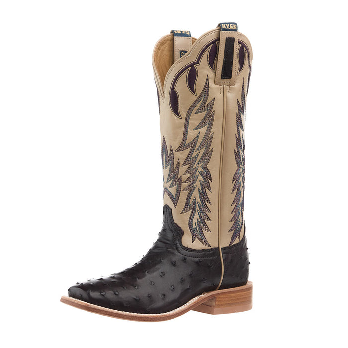 Hyer Boots Women's Harper Blackberry Purple Full Quill Ostrich Vamp 13
