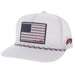 Men's White Liberty Roper Cap