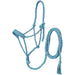 Teal Funfetti Mule Tape Halter with 10ft Lead Rope
