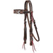 Beaded Earth Tone Browband Headstall