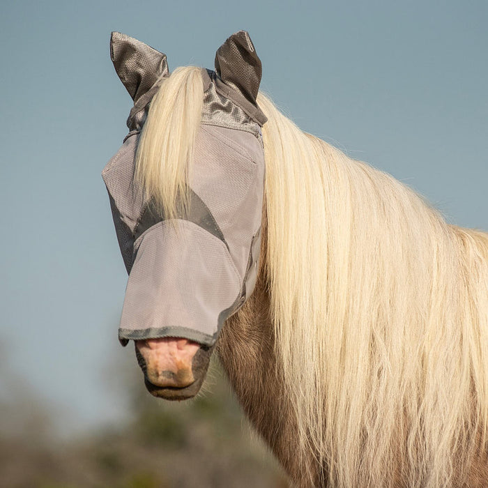 Weanling Crusader Long Nose with Ears Fly Mask