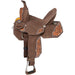 Shiloh Overlay Buckstitch Brown 12in Barrel Saddle
