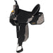 Shiloh Overlay Buckstitch Black 14in Barrel Saddle