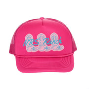 Ranch Cowgirl Boots Hot Pink Foam Cap