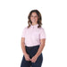 Women's Lavender Gingham Short Sleeve Shirt