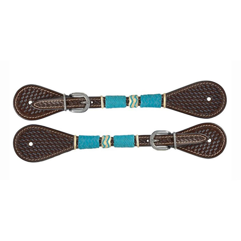 Ladies Turquoise Roundup Spur Straps