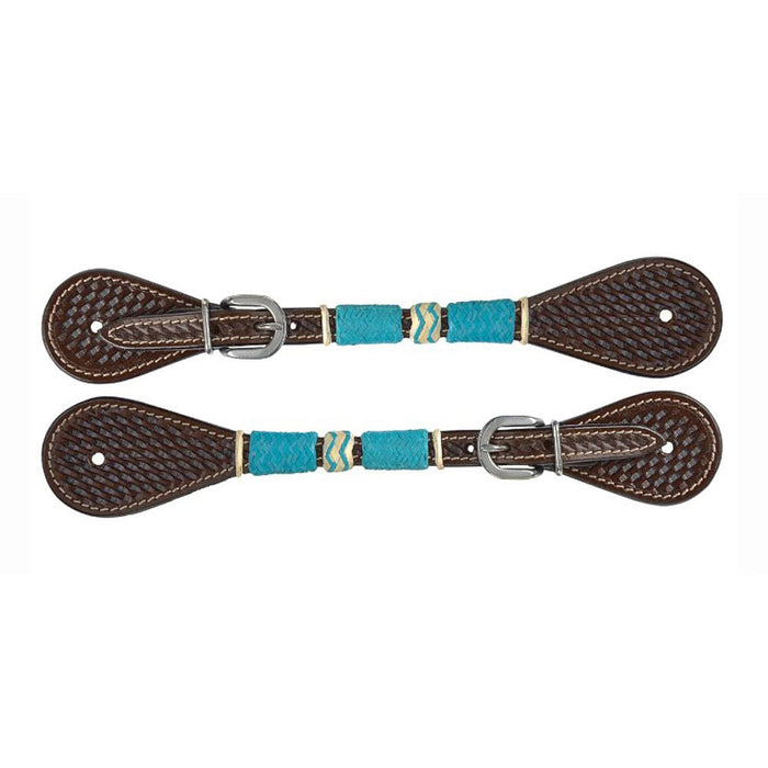 Ladies Turquoise Roundup Spur Straps