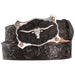 Men's Black Classic Longhorn Belt