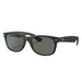 New Wayfarer Rubber Black & Green Polarized Sunglasses