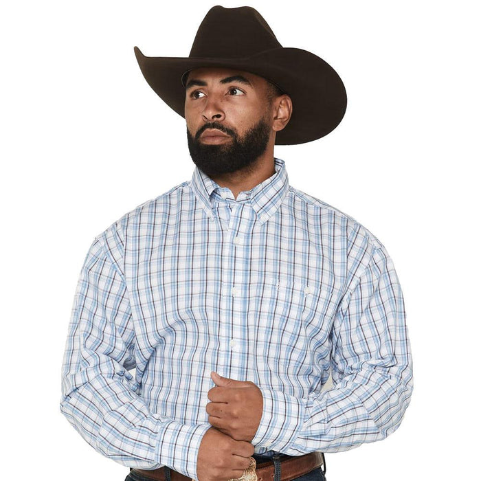 Men's Blue Plaid Classic Shirt