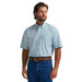 Men's Classic Teal & White Print Shirt