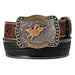 Boy's Basketweave Black & Brown Belt