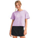 Wom Short Sleeve Lavender Sweater Cardigan