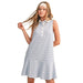Wom Baby Blue Button Gingham Dress