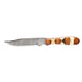 Circle SH Cutlery Damascus Natural Wood And Stag Horn Knife With Sheath
