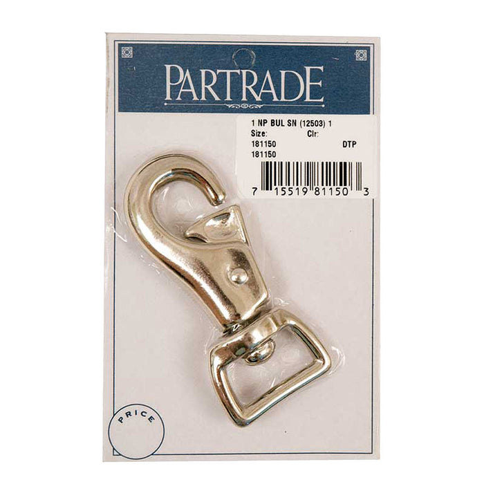 1in Nickle Plated Bull Snap