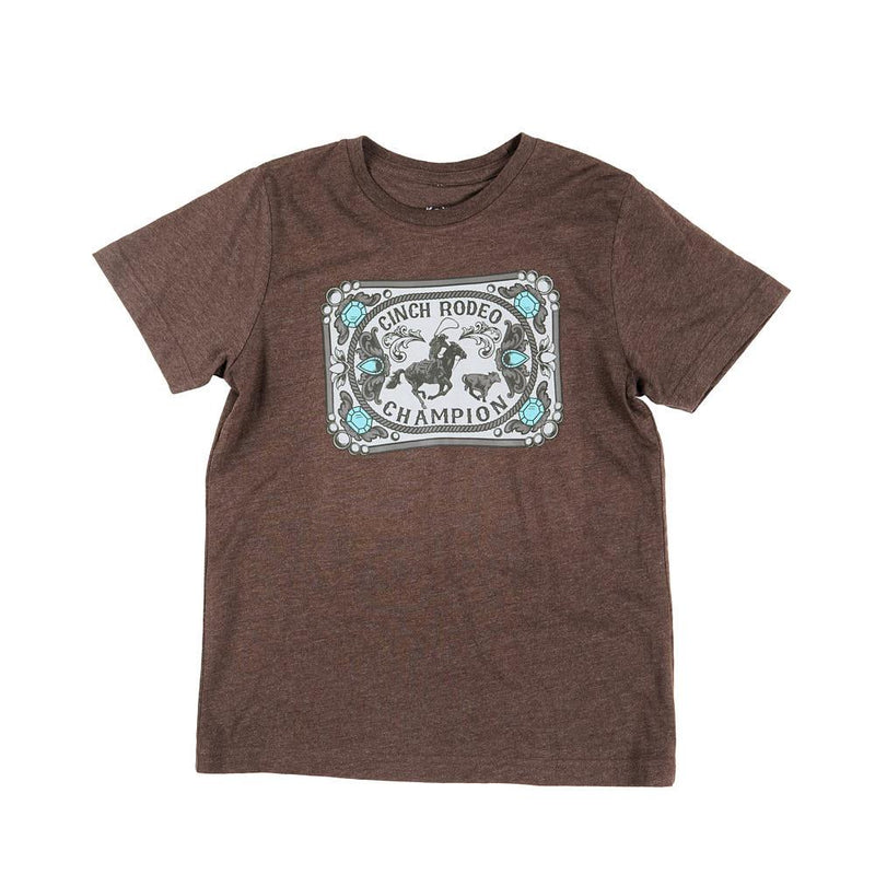 Boy's Brown Rodeo Champion Tee Shirt
