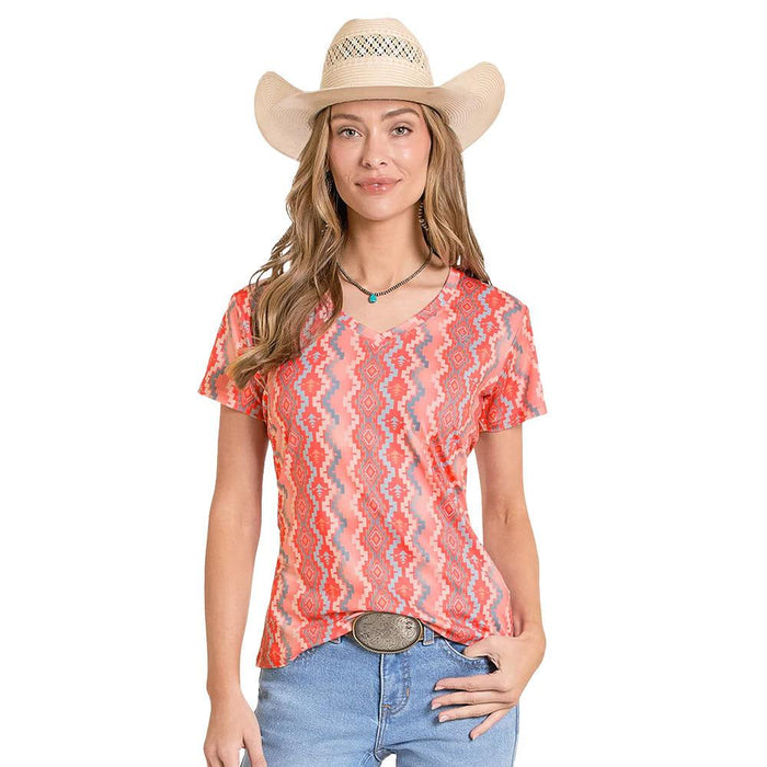 Women's Scarlet Performance Aztec Tee Shirt