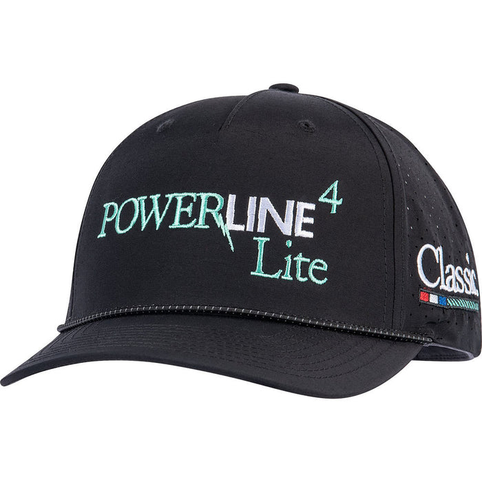 White and Black Powerline Lite Embroidered Cap