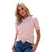 Women's Pink Lace Polo