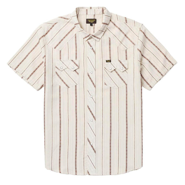 Men's White Azteca Tile Sawtooth Shirt
