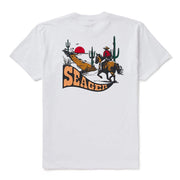 Men's White Long Ride Tee Shirt
