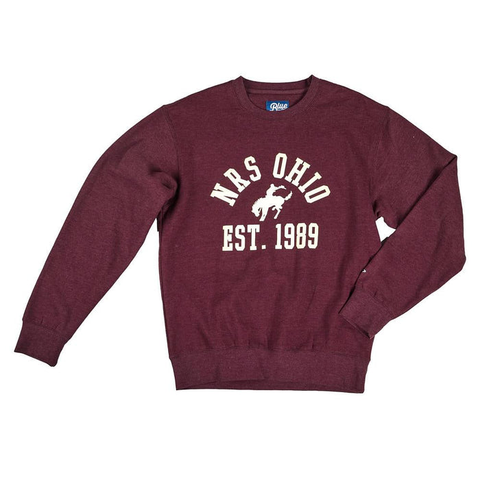 Ohio Bucking Horse Merlot Sweatshirt