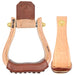 2in Youth Varnish Flatbottom Stirrups