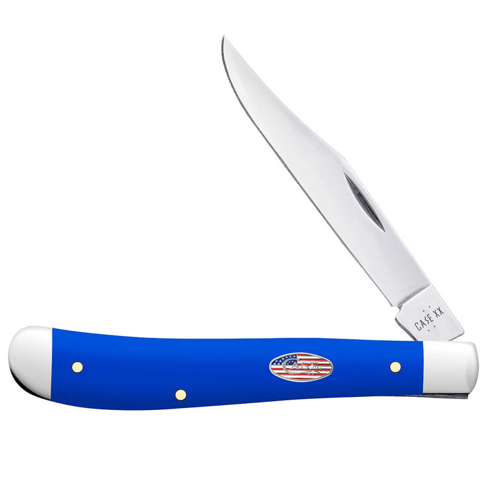 Royal Blue Synthetic Smooth Slimline Trapper