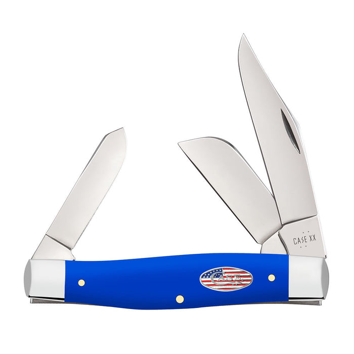 Royal Blue Synthetic Smooth Large Stockman