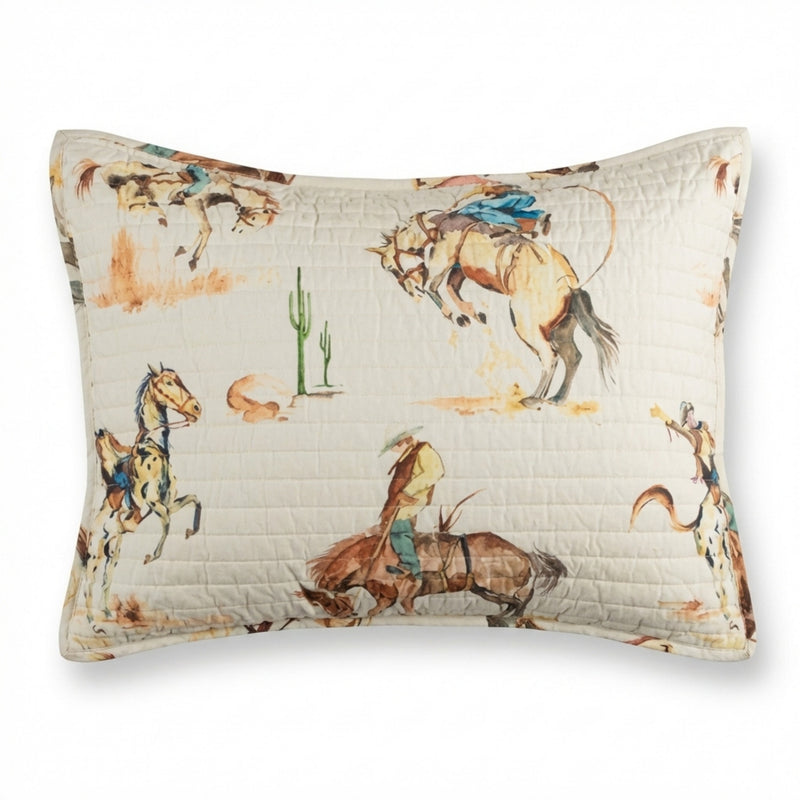 Cowboy Bronco Standard Sham