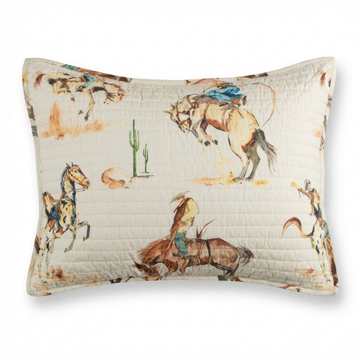 Cowboy Bronco Standard Sham