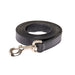 Black Leather Show Lead with Snap